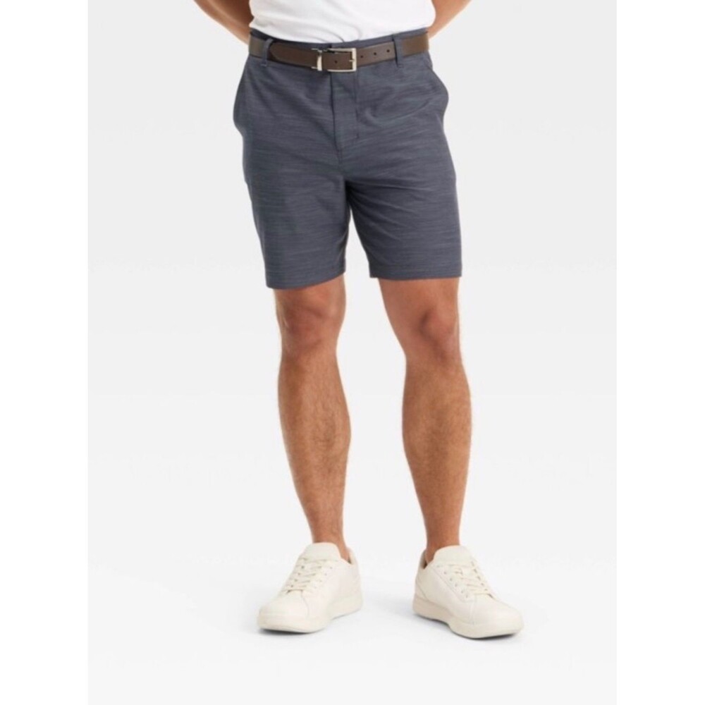 NWT All In Motion Blue Golf Shorts 7” Inseam UPF 50+ Quick Dry Size 36